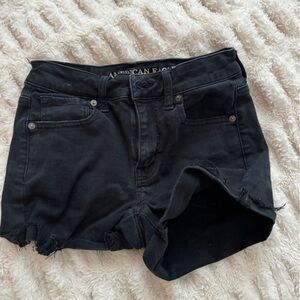 American Eagle Outfitters Black Denim Shorts